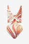 JC Maillot de Bain 1 Pièce Imprimé Golden Palm JC Maillot de Bain 1 Pièce Imprimé Golden Palm 004 OFF WHITE + 638 WFM034-WF753