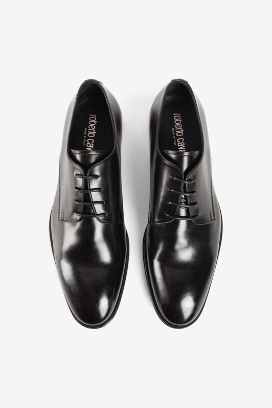 RC Logo plaque leather Derby shoes RC Logo plaque leather Derby shoes Black RRS025-PZA84