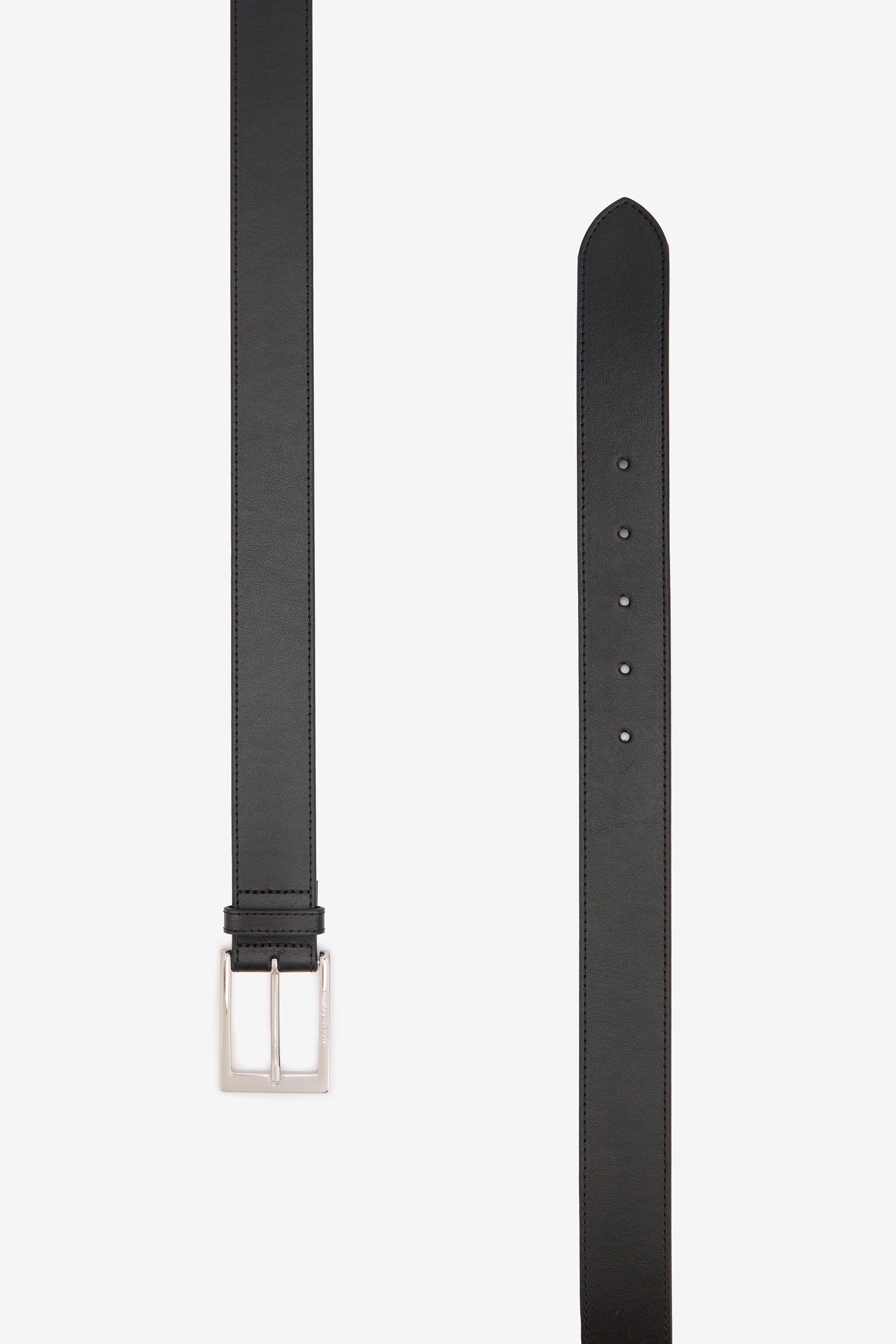 RC Ceinture Noire En Cuir Avec Logo Gravé RC Ceinture Noire En Cuir Avec Logo Gravé BLACK QOC00A-PZO38