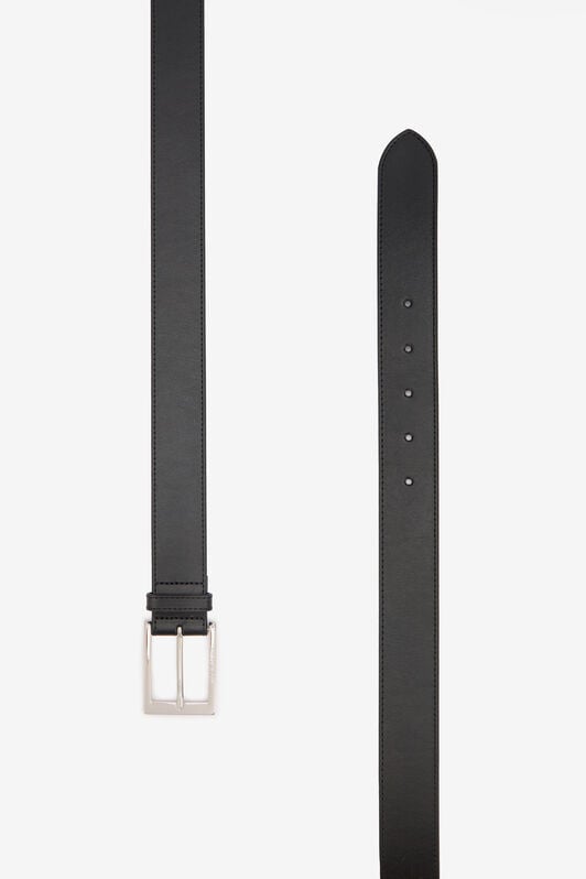 RC Ceinture Noire En Cuir Avec Logo Gravé RC Ceinture Noire En Cuir Avec Logo Gravé BLACK QOC00A-PZO38