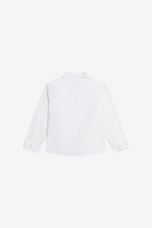 JU White Cotton Shirt with Monogram RC JU White Cotton Shirt with Monogram RC OPTICAL WHITE WJT706-CH004