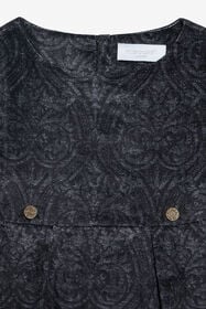 JU Robe jacquard élégante BLACK VJT10F-3RP29
