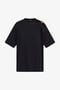 RC Black T-Shirt with Monogram RC Detail RC Black T-Shirt with Monogram RC Detail Black TWT663-JD062