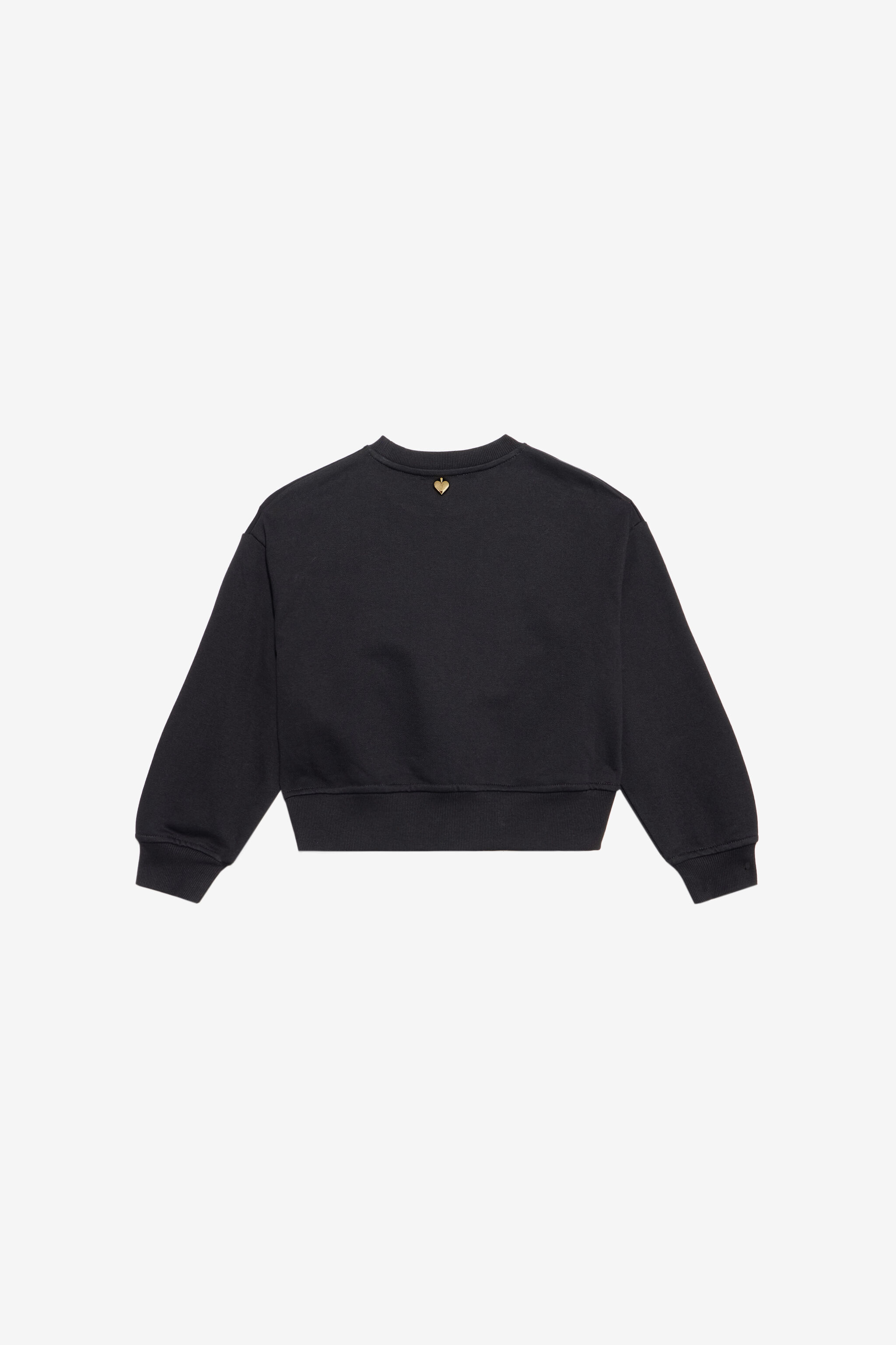 JC Sweatshirt with Rhinestone Logo JC Sweatshirt with Rhinestone Logo BLACK XFT6A0-CF004