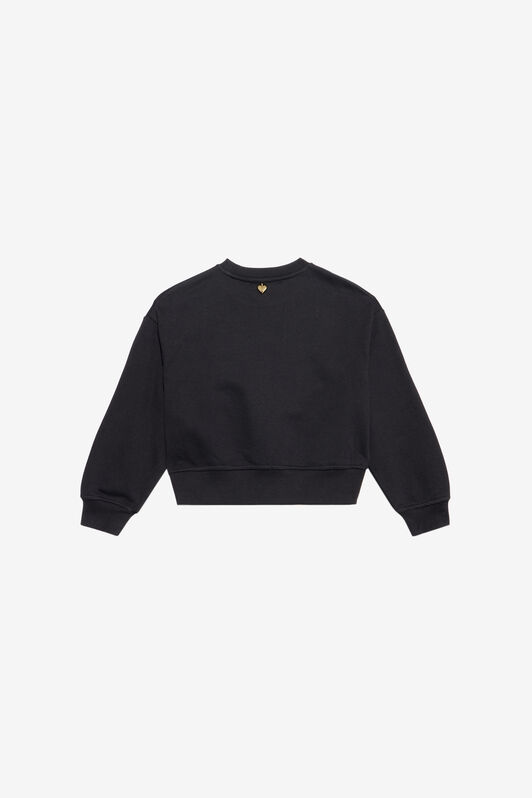 JC Sweatshirt with Rhinestone Logo JC Sweatshirt with Rhinestone Logo BLACK XFT6A0-CF004