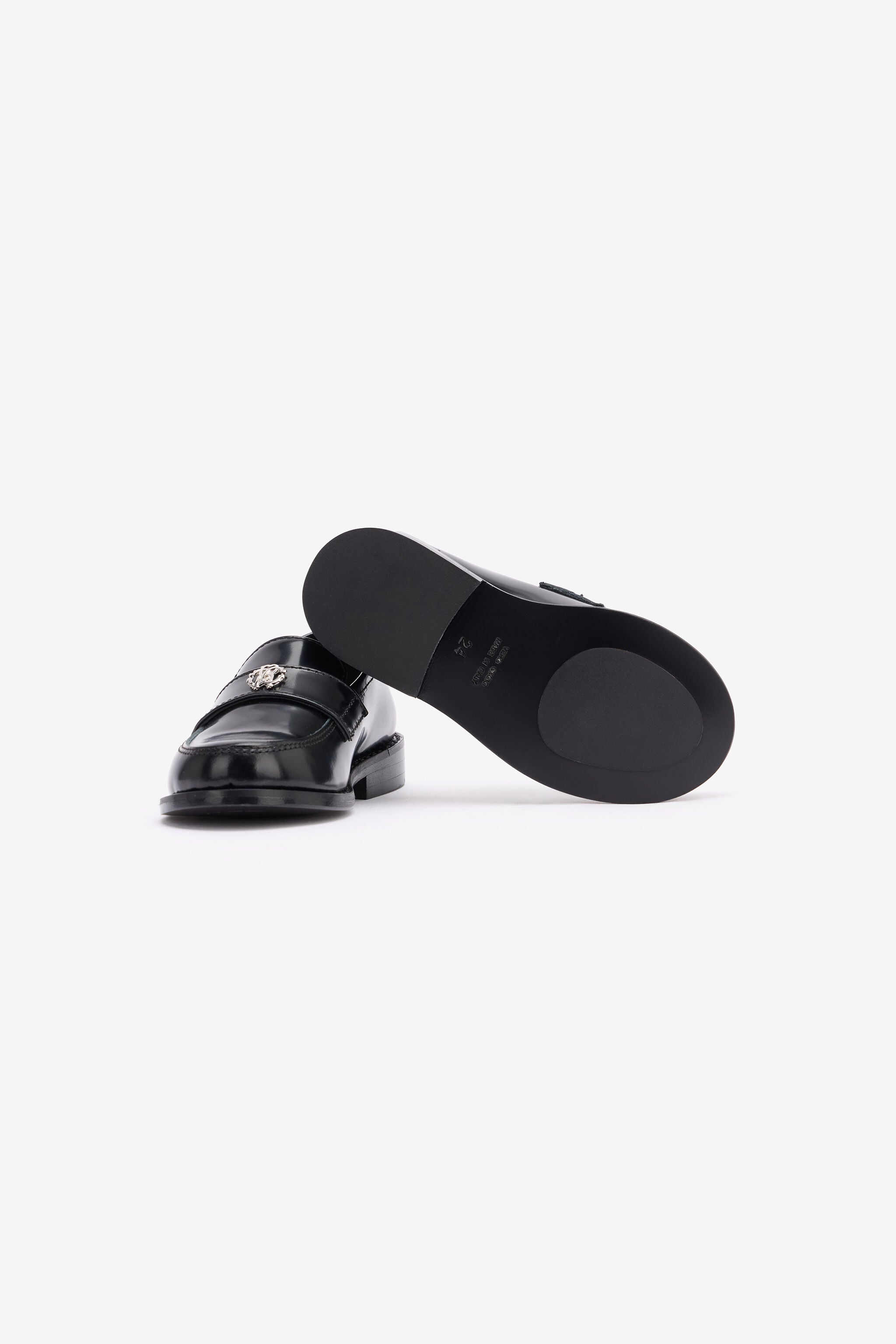 JU Mocassins Avec Monogramme RC BLACK TJS03O-PZJ02