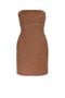 RC Woven Leather Mini Dress RC Woven Leather Mini Dress Braun IWP100-PN078