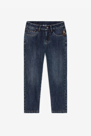 JU Jean à imprimé RC Monogram Bleu foncé RJJ204-DS015