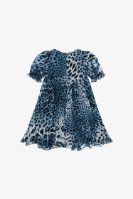 JU Robe à imprimé léopard JAGUARSKIN BLUE TJT10M-2NM10