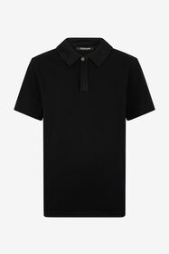 RC Polo With Snake Scale Embellishment Black URT64G-KB002