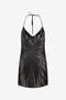 RC Mini Robe Slip Avec Imprimé Ray dévoré RC Mini Robe Slip Avec Imprimé Ray dévoré BLACK XKT101-FXI15