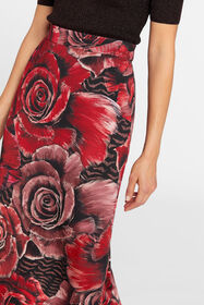 JC Gonna lunga con stampa floreale Just Cavalli Rosso FQLSGR-ISD69