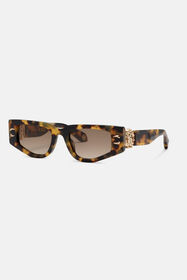 RC Sunglasses with rectangular front and fangs RC Sunglasses with rectangular front and fangs Brown ALD024-ID181