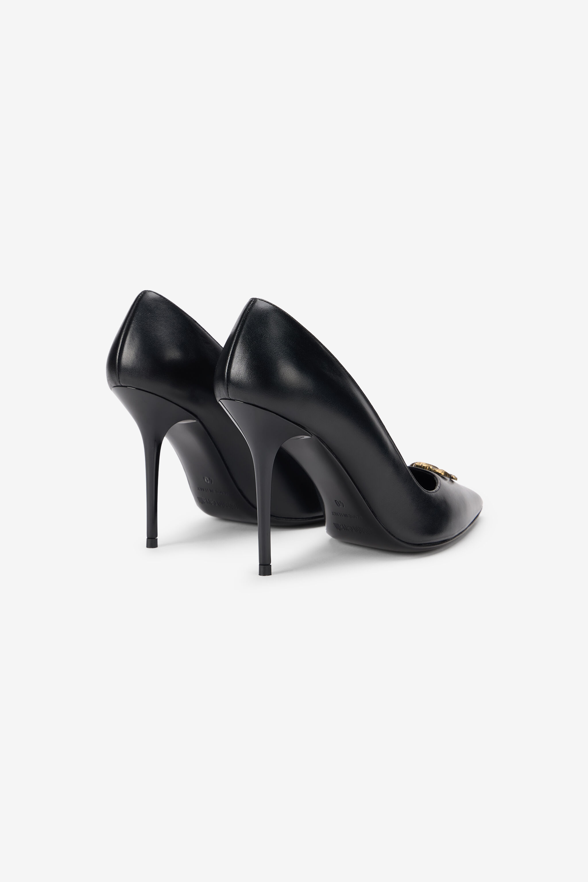 RC Black Pumps With Gold Bee Detail BLACK TOS00P-PZC15