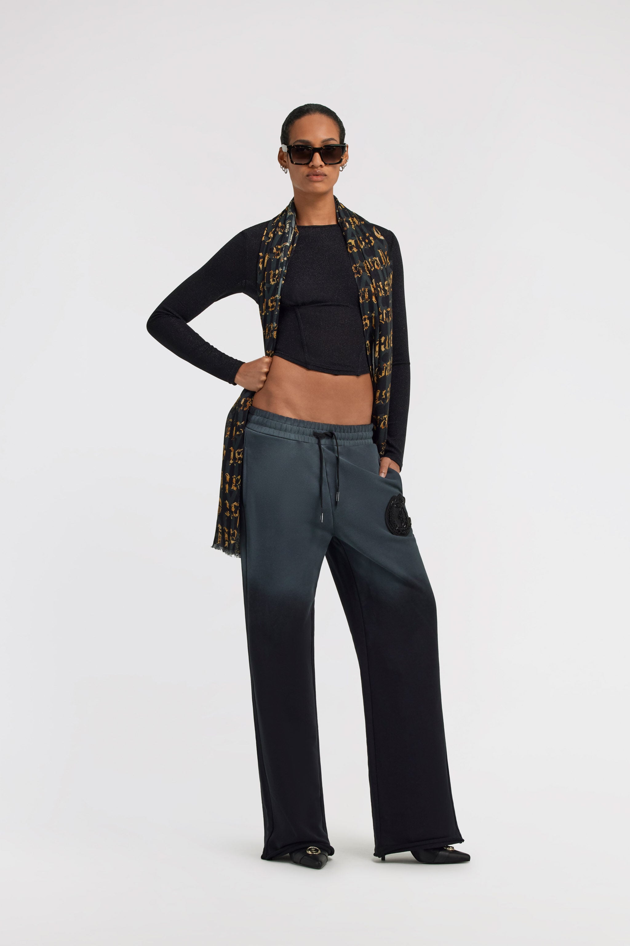 JC Just Cavalli Top JC Just Cavalli Top Schwarz TFT113-TF169