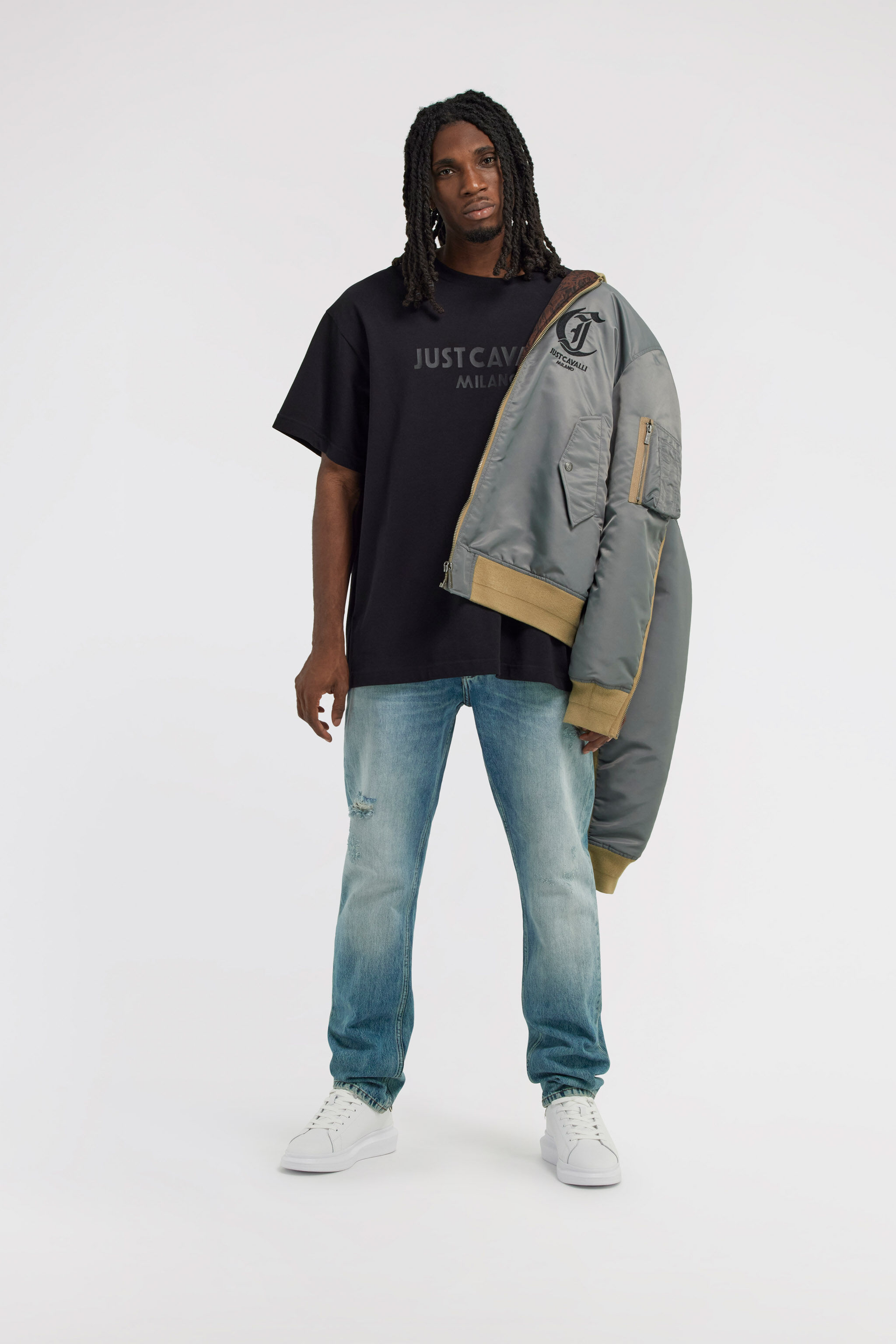 Just Cavalli T-shirt in Black for Men | Roberto Cavalli®