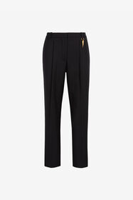 RC Pressed-crease cropped trousers Black QKR206-GA077