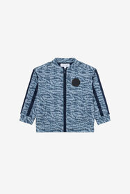 JU Sudadera Zip-Up con Estampado Monogram RC LIGHT BLUE/DARK BLUE UJT68E-5OO44