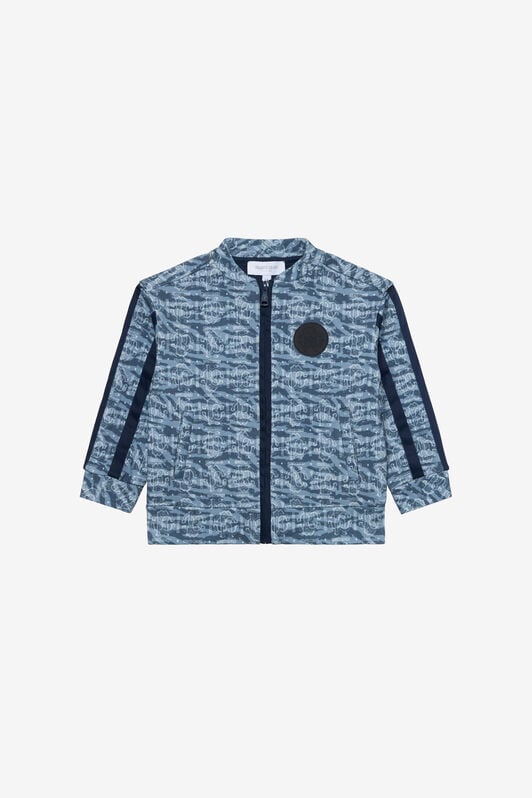 JU Sudadera Zip-Up con Estampado Monogram RC JU Sudadera Zip-Up con Estampado Monogram RC LIGHT BLUE/DARK BLUE UJT68E-5OO44