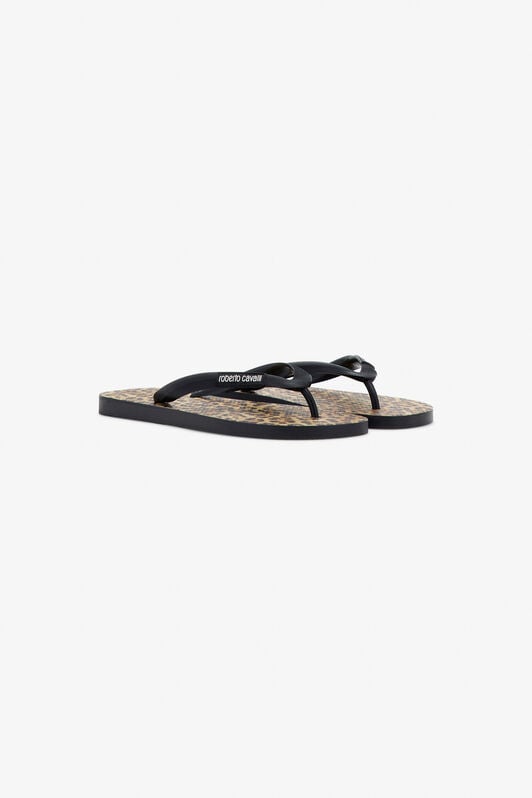 RC Leopard Flip Flops RC Leopard Flip Flops Brown SKS029-ABL65