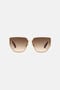 RC Sunglasses with wide shape front, metal fangs embellishment RC Sunglasses with wide shape front, metal fangs embellishment Marron ALD026-ID183