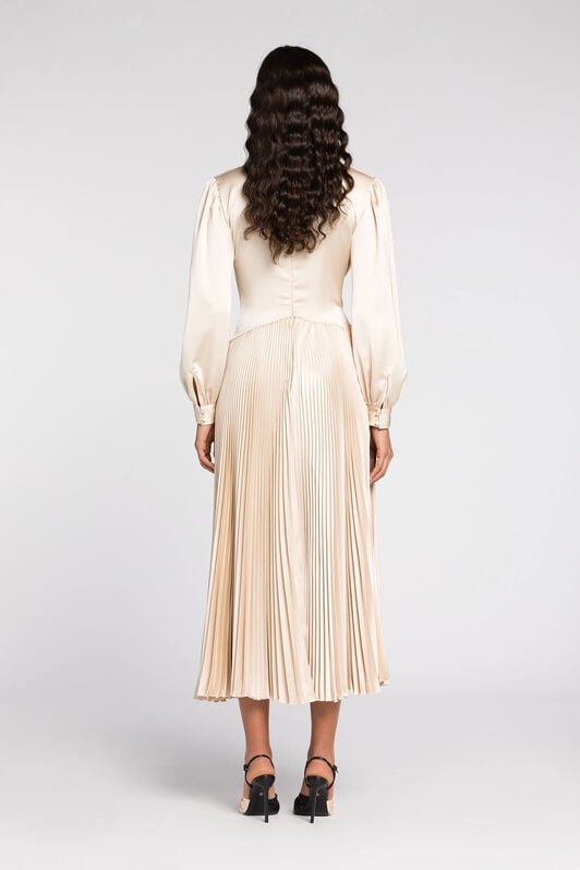 RC Long-sleeve midi dress RC Long-sleeve midi dress Ivory QWT128-RD034
