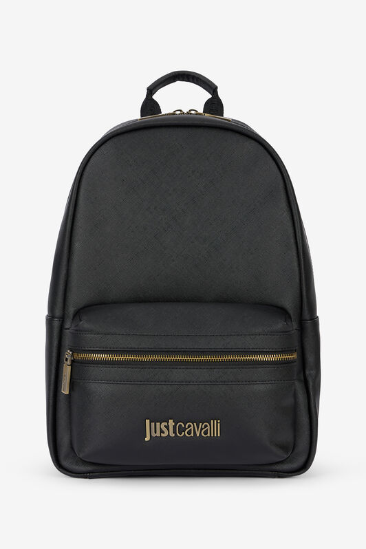 JC Black Just Cavalli Logo Backpack JC Black Just Cavalli Logo Backpack BLACK VFB015-VF547