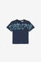 JU T-Shirt Avec Maxi Logo Et Écusson JU T-Shirt Avec Maxi Logo Et Écusson Bleu foncé UJT623-JD001