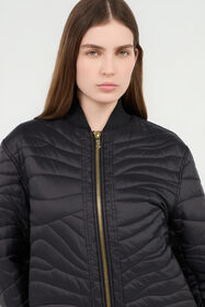 JC Zip Jacket With Quilted Zebra BLACK VFT313-VF463