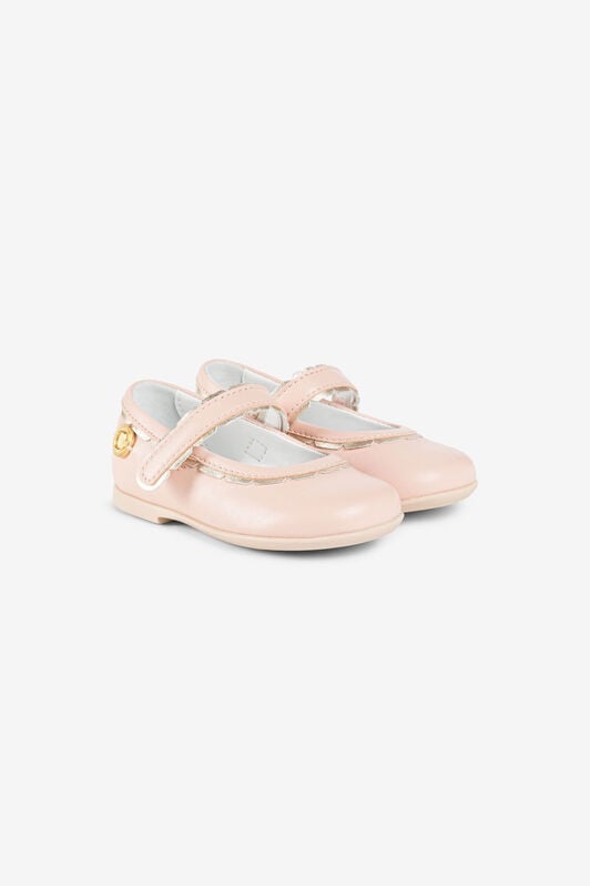 JU C Logo Mary Jane Shoes JU C Logo Mary Jane Shoes Pink OJS007-PN003
