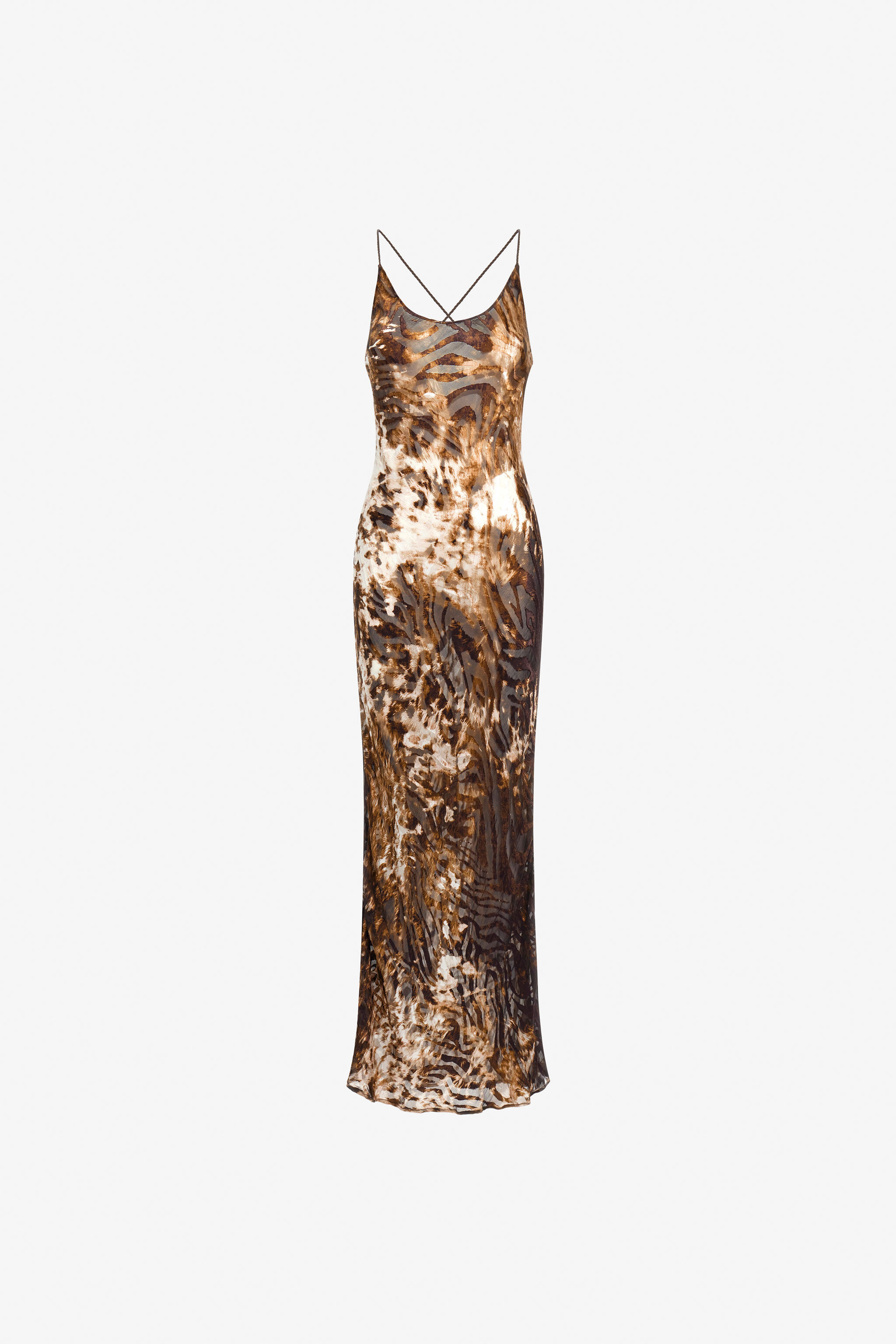 RC Appaloosa Print Slip Dress RC Appaloosa Print Slip Dress Brown TKT102-HEN08