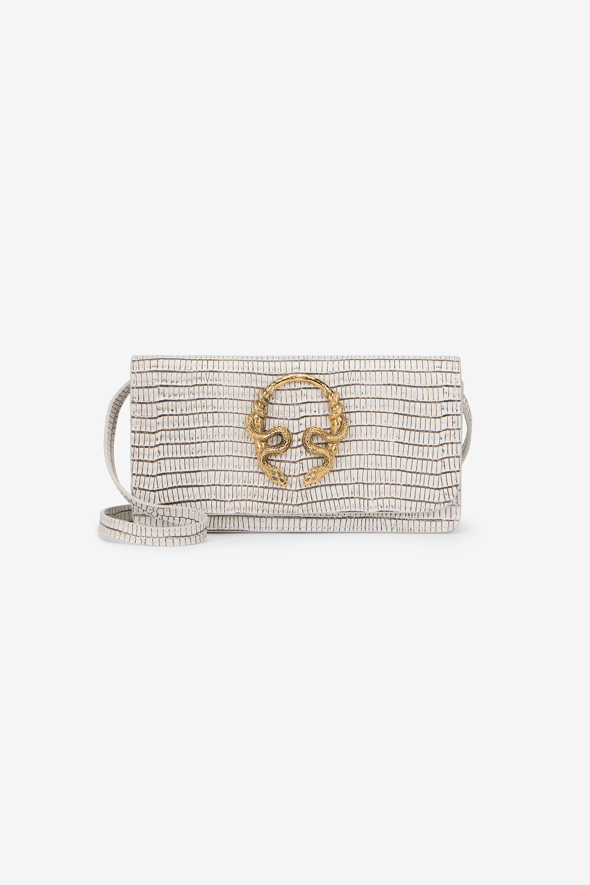 RC Serpentine Mini Leather Bag BONE WKA022-PZ119