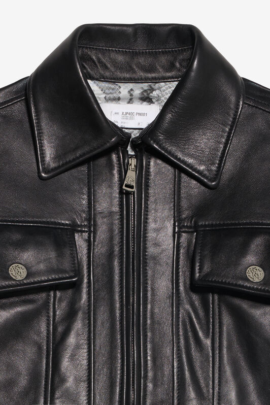 JU Lederjacke JU Lederjacke BLACK/P.G. XJP40C-PN001
