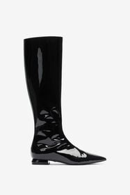 RC Black Patent Leather Boots Black TWS014-PZV00