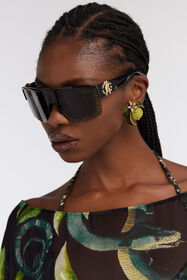 RC Sunglasses Roberto Cavalli Monogram Collection Black RALD80-ID308
