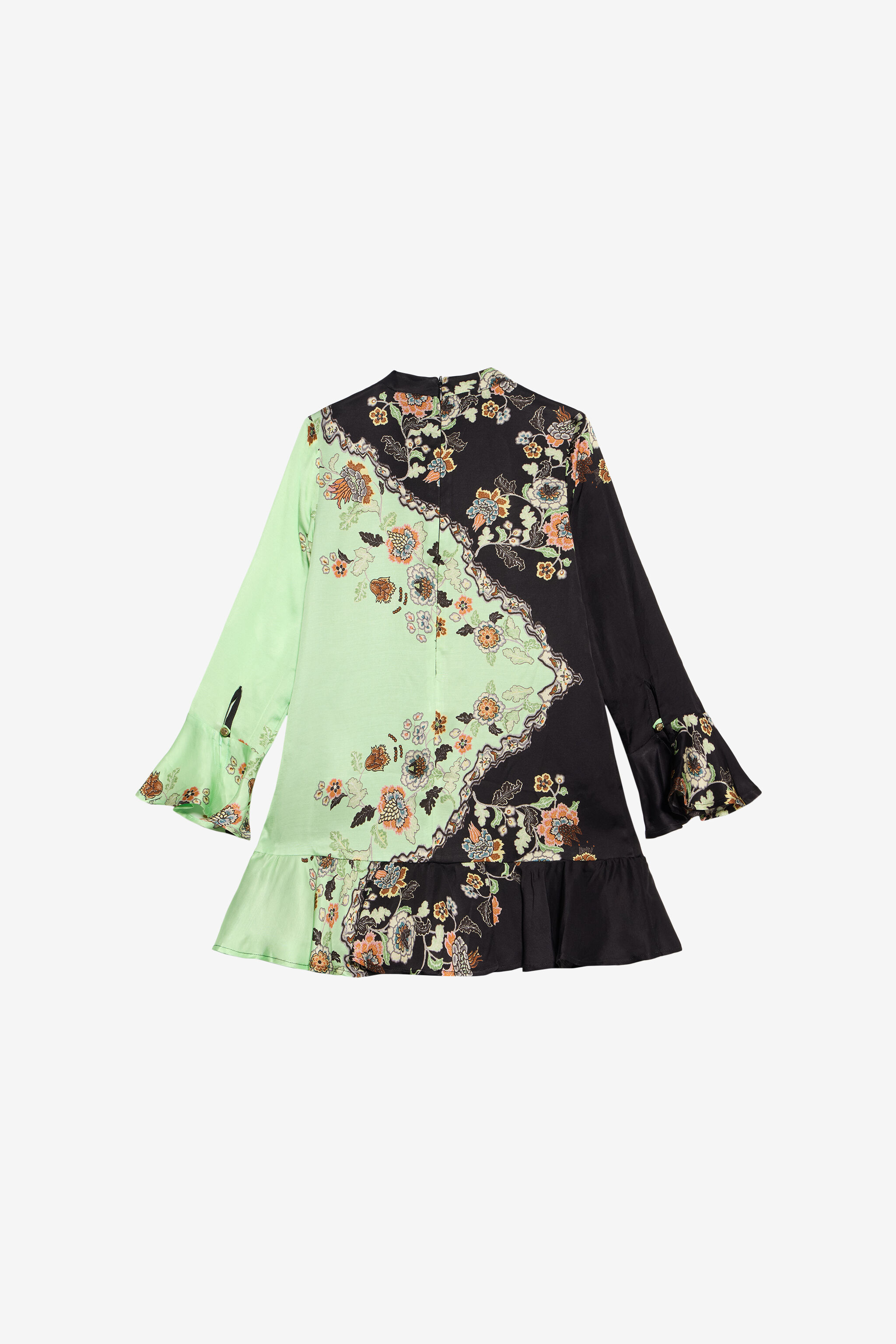 JU Kleid mit Kimono-Print JU Kleid mit Kimono-Print GREEN/BLACK XJT11S-7HT67