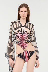 RC Trikini With Ray Of Pink Print Pink VKW017-HVM33