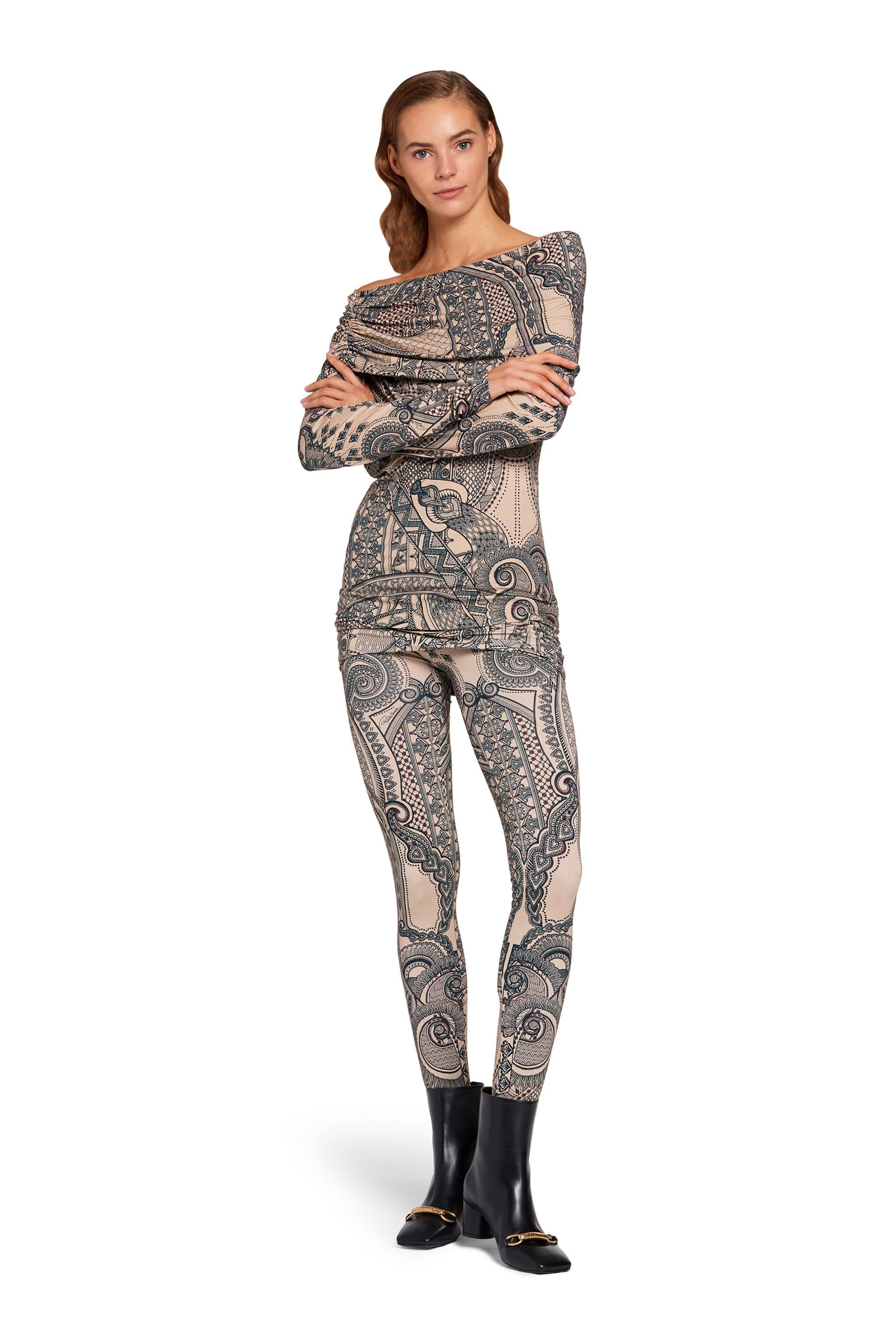 RC Leggings con stampa Henna Tattoo INDIGO/NUDE JQT205-8FS08