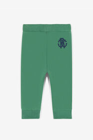 JU Pantalon de survêtement en coton à imprimé RC Monogram Vert RJT215-CF050