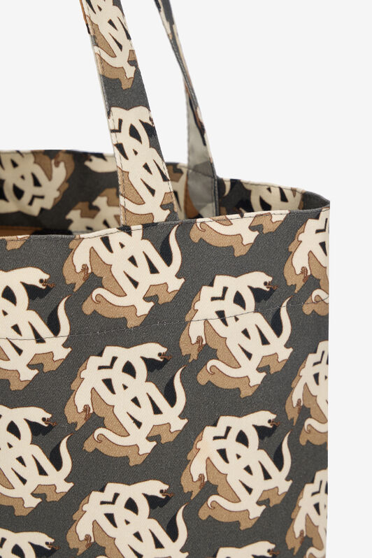RC Bolso Shopper Con Monograma Mirror Snake BLACK/MULTICOLOR POB01E-DAQ67
