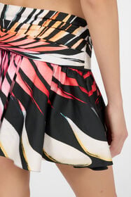 RC Ray Of Paradise Print Mini Skirt CORAL XKT300-3AM33