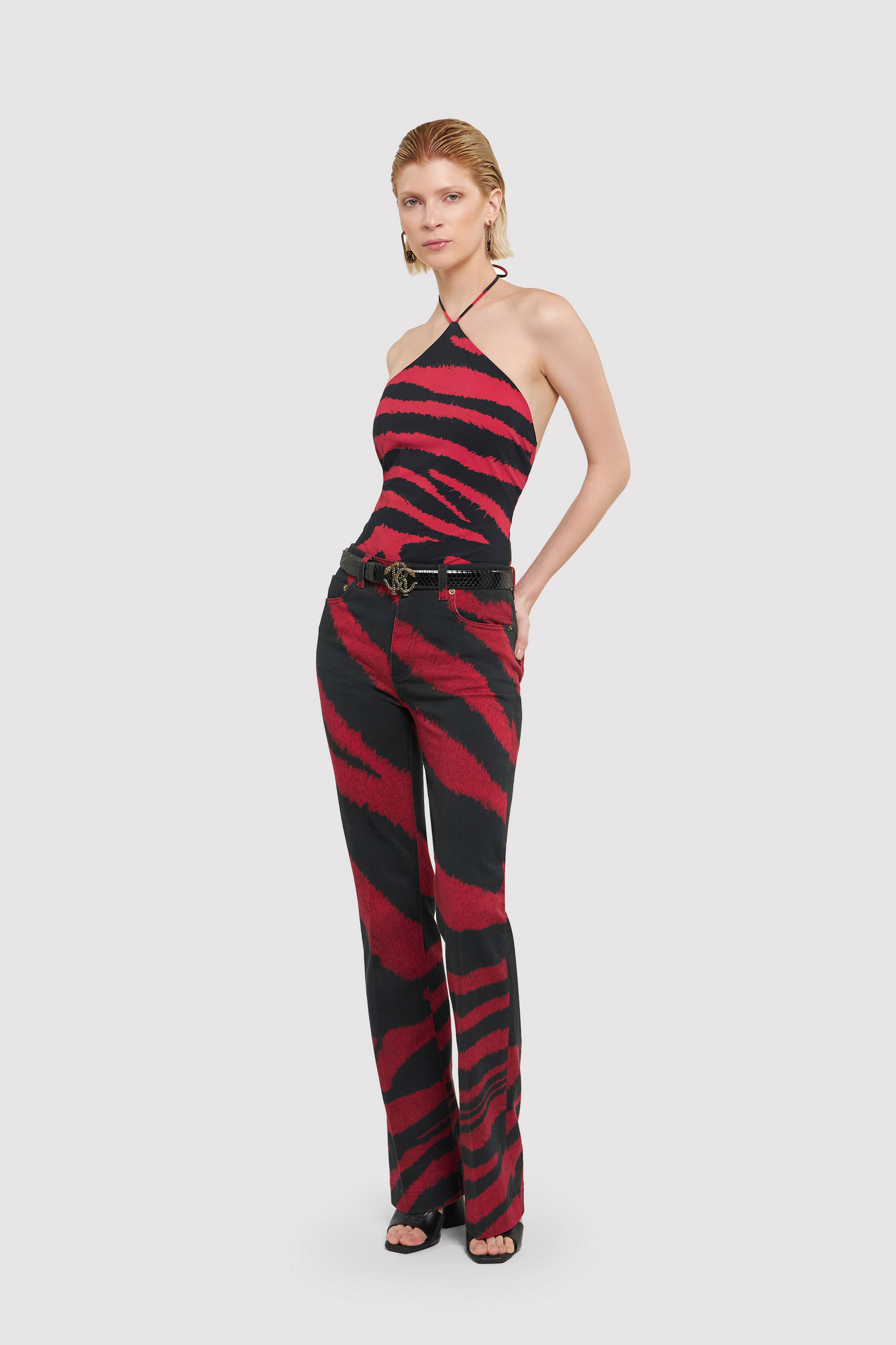 RC Bodi con estampado Zebra Tribute Rojo UWT615-OOP26