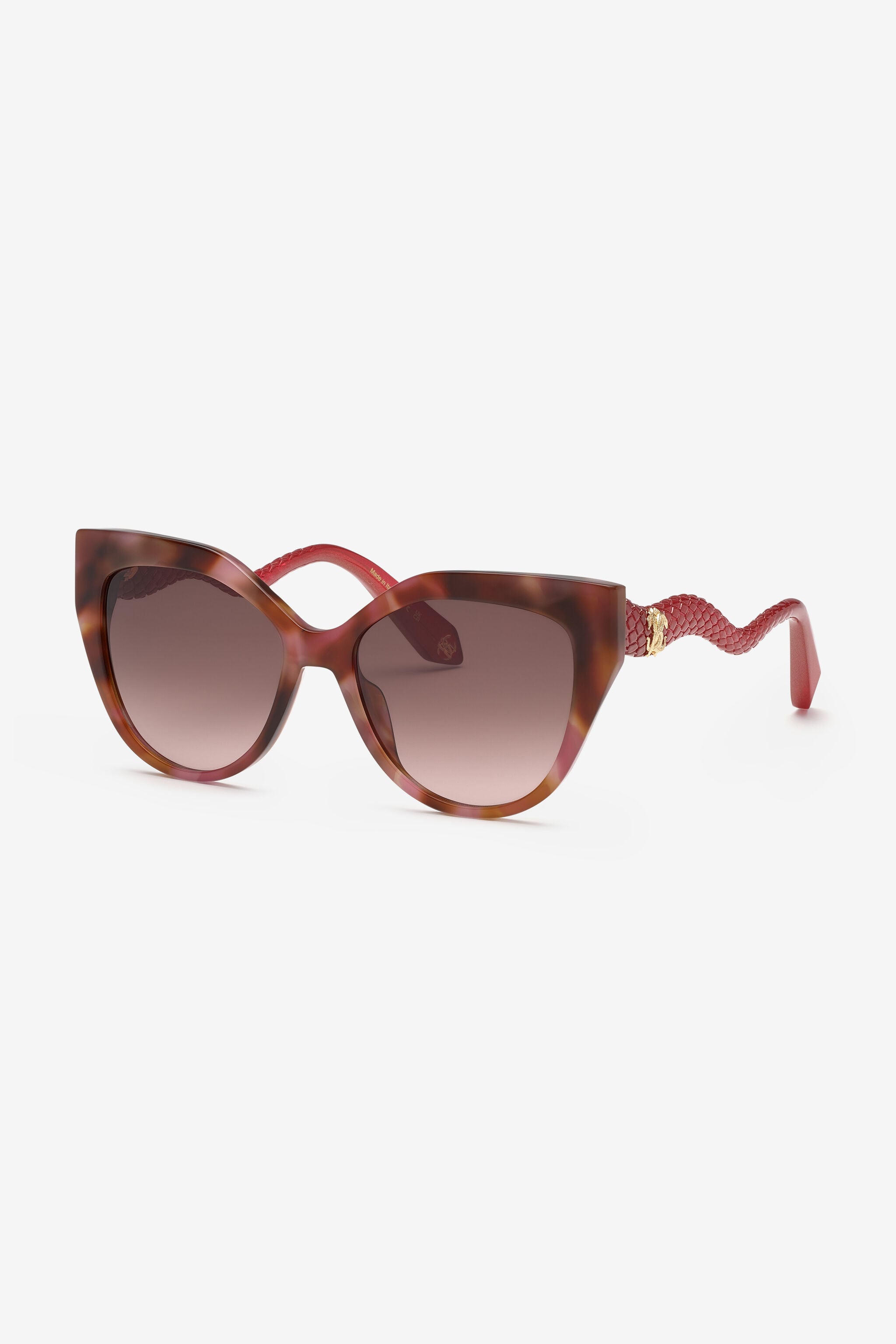 RC Sunglasses with snake-like temples BROWN/PINK HAVANA UALD17-ID212