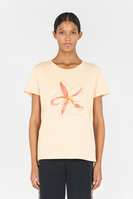 RC T-Shirt À Imprimé Fleur Cream OOT60C-JD060