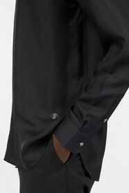 RC Camisa De Seda Negra  BLACK SOT70B-SE001