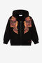 JU Phoenix And Logo-Print Hoodie JU Phoenix And Logo-Print Hoodie Black PJT926-CF050
