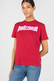 JC Woman Cotton T-Shirt Red RKT864-RK370