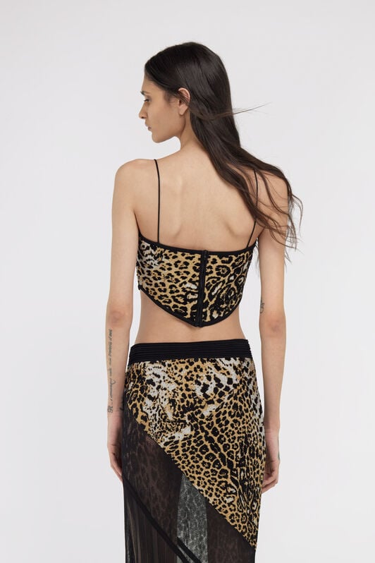 RC Jaguar Skin print top RC Jaguar Skin print top Light Brown SKM682-MA007