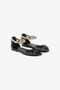 RC Sandalen mit Pantherkopf Schwarz OQS034-PZ078