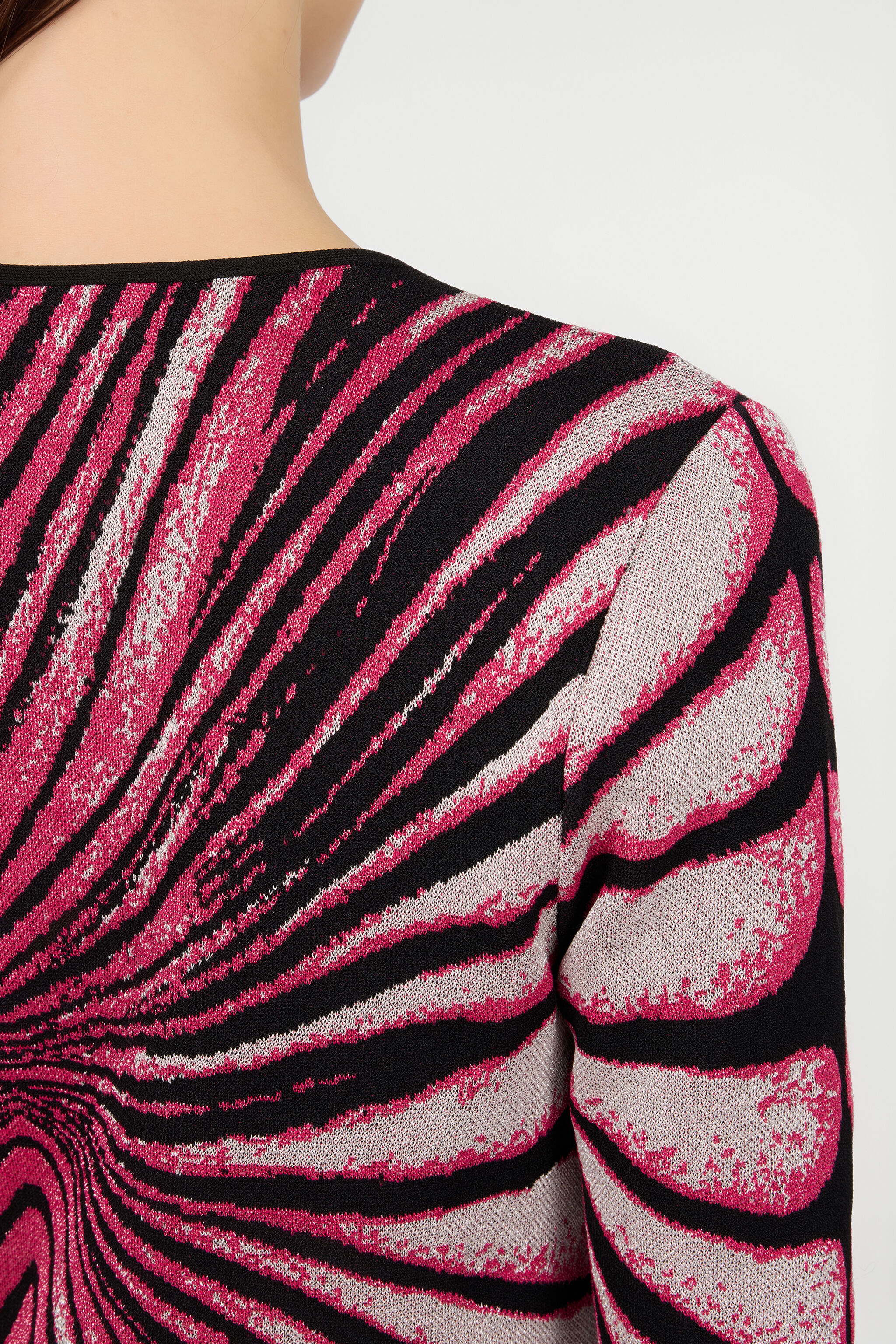 Ray Of Paradise Print Cardigan in MAGENTA for Women | Roberto Cavalli®
